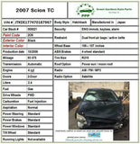 2007 - 2008 SCION TC Engine Starter Motor 2.4L FWD A/T Code 28100-20020 G