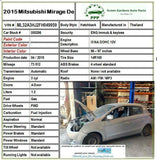 2015 MITSUBISHI MIRAGE Steering Column Intermediate Steering Shaft 1.2L A/T G
