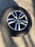 2010 VOLKSWAGEN TIGUAN Wheel Rim and Tire Alloy 5 Double Spoke 215/65R16