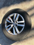 2010 VOLKSWAGEN TIGUAN Wheel Rim and Tire Alloy 5 Double Spoke 215/65R16