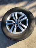 2010 VOLKSWAGEN TIGUAN Wheel Rim and Tire Alloy 5 Double Spoke 225/65R16
