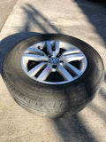 2010 VOLKSWAGEN TIGUAN Wheel Rim and Tire Alloy 5 Double Spoke 225/65R16