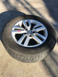 2010 VOLKSWAGEN TIGUAN Wheel Rim and Tire Alloy 5 Double Spoke 215/65R16