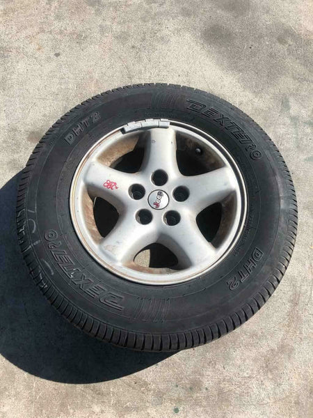 1999 JEEP CHEROKEE Wheel Rim and Tire 15x7 Aluminum 5 Spoke P225/70R15