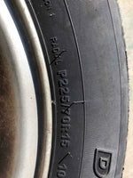 1999 JEEP CHEROKEE Wheel Rim and Tire 15x7 Aluminum 5 Spoke P225/70R15