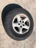1999 JEEP CHEROKEE Wheel Rim and Tire 15x7 Aluminum 5 Spoke P225/70R15