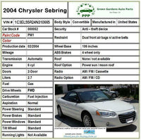 2003 2004 CHRYSLER SEBRING 2.7L Air Conditioning A/C Condenser 117K MIles M