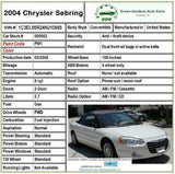 2003 2004 CHRYSLER SEBRING 2.7L Air Conditioning A/C Condenser 117K MIles M
