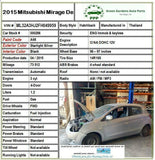 2015 MITSUBISHI MIRAGE Engine Assembly 1.2L 73K Miles Automatic Trans.FWD G