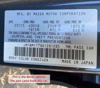 2016 MAZDA 3 Rear Back Door Window Regulator Left Driver Side LH G