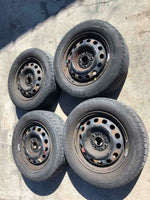 2000 HONDA CIVIC 4 Wheel Rim and Tire 14x5 (steel) 185/65R14 G