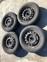 2000 HONDA CIVIC 4 Wheel Rim and Tire 14x5 (steel) 185/65R14 G