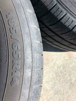 2000 HONDA CIVIC 4 Wheel Rim and Tire 14x5 (steel) 185/65R14 G