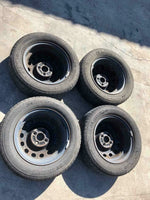 2000 HONDA CIVIC 4 Wheel Rim and Tire 14x5 (steel) 185/65R14 G