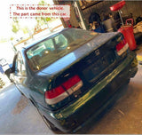 2000 HONDA CIVIC Rear Back Seat Belt Lap and Shoulder Belt Right Passenger Side