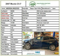 2009 MAZDA CX7 Column Mounted Headlamp Combination Switch Control G