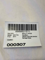 2014 NISSAN SENTRA Rear Back Electric Door Window Regulator Right Side RH G