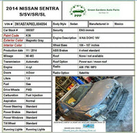 2014 NISSAN SENTRA Air SRS Safety Bag Control Module 98820 9AM0A G