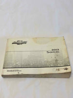 2012 CHEVROLET SONIC Original Owners Manual Service Book Handbook G