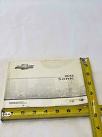 2012 CHEVROLET SONIC Original Owners Manual Service Book Handbook G