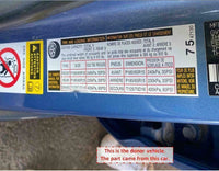2009 TOYOTA PRIUS Hatchback Heater Flap Motor Actuator Code 063800-0240 G