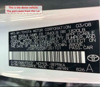 2006 - 2014 TOYOTA YARIS 1.5L Sedan Radiator Cooling Fan Motor Shroud Assembly M