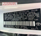 2006 - 2014 TOYOTA YARIS 1.5L Sedan Radiator Cooling Fan Motor Shroud Assembly M