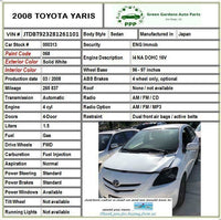 2006 - 2014 TOYOTA YARIS 1.5L Sedan Radiator Cooling Fan Motor Shroud Assembly M