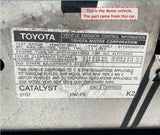 2007 - 2012 TOYOTA YARIS 1.5 Sedan Driver Steering Wheel Air Safety SRS Bag LH M