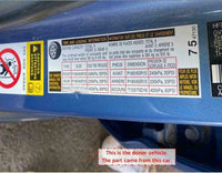 2007 - 2009 TOYOTA PRIUS Front Brake Disc Caliper 1.5L A/T Right Side RH G