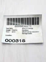 2013 FORD FIESTA AC Air Conditioner Refrigerant Discharge Hose Sedan G