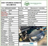 2007 HYUNDAI SONATA Engine Water Pump Pulley 3.3L A/T 6 Cylinder Sedan G