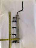 2013 FORD FIESTA Engine Fuel Gas Injection Rail With Injectors 1.6L A/T G