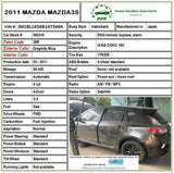 2010 - 2013 MAZDA 3 Rear Wheel Bearing & Hub Left Driver Side LH G