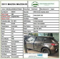 2010 - 2013 MAZDA 3 Front Door Glass Window Left Driver Side LH G