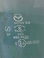 2007 - 2012 MAZDA CX7 Rear Door Glass Window Left Driver Side LH G