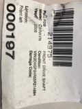 2001 - 2007 DODGE CARAVAN FWD Front Left CV Axle Shaft Driver Side 93K Miles M