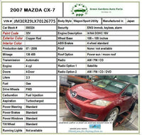 2007 - 2009 MAZDA CX7 ABS Anti-lock Brake Assembly A/T Wagon G