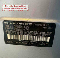2014 - 2020 MITSUBISHI MIRAGE DE 1.2L Direct Ignition Coil Ignitor PN 1832A057 M