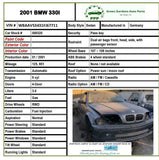 2001 - 2005 BMW 330I Engine Control Module Unit exc. Xi Code 7511570 G
