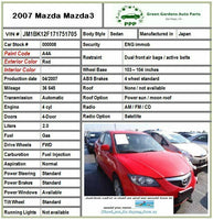 2011 MAZDA 3Wheel Hub Bearing Assembly