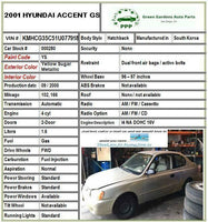 2001 HYUNDAI ACCENT Wheel Rin And Tire 175/70R13; Steel Wheel Rin Set of four *J