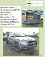 Spindle Knuckle Front Left Cover MITSUBISHI RAIDER 2005 - 2011 K