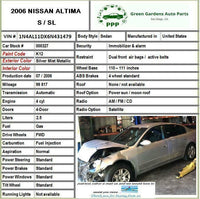 2005 - 2006 NISSAN ALTIMA Head Lamp & Turn Signal Combination Switch Control G
