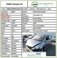 2007-2008 HONDA FIT Driver Side Vent Window and Regulator Assembly Left Hand