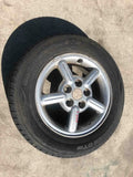 2000 - 2005 MITSUBISHI ECLIPSE 15" Wheel Rim & Tire 15x6 Alloy 5 Spoke 195/65R15