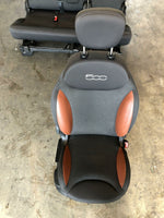 2014 FIAT 500 Front Right & Rear Cloth Seat Assembly G