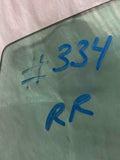 2007 - 2009 SATURN AURA Rear Back Door Glass Window Right Passenger Side RH G