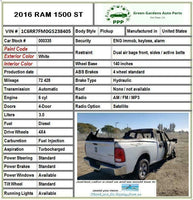 2015 - 2019 DODGE PICKUP 1500 Automatic Transmission A/T 4x4 3.0L 72K Miles G