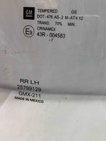 2006 - 2016 CHEVY IMPALA Rear Door Glass Window Left Driver Side LH G